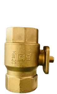HERZ Two-way ball valve with female thread, without handle