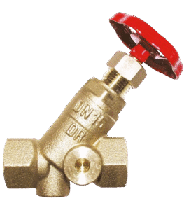 HERZ Inclined Shut-off Valve With Rising Spindle